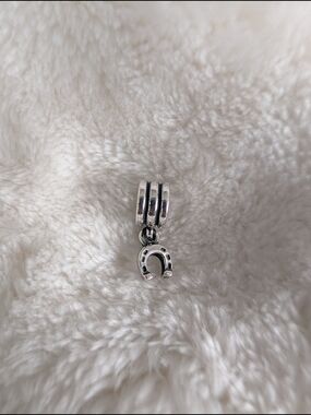 Pandora Silver Horseshoe Dangle Charm